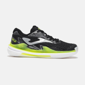 JOMA Ace Lady 26 clay fekete zöld női verseny (C) salakpályás teniszcipő oldalról