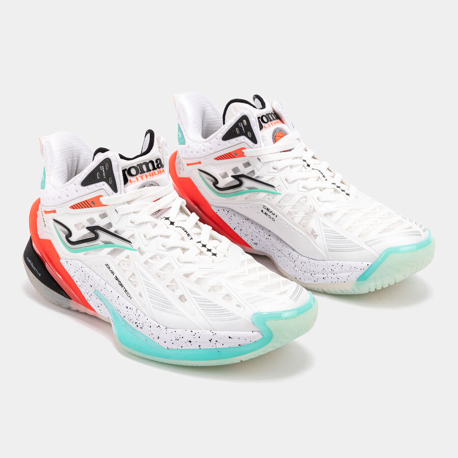 JOMA Lithium 25 man white fehér kosárlabda cipő szemből