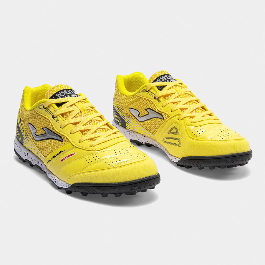 JOMA Mundial 26 sárga focicipő TF salakos focipályára modell szemből