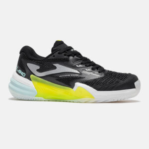JOMA Roland Lady 26 Hard Court fekete sárga női (C) keménypályás teniszcipő oldalról