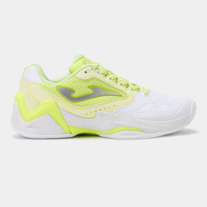 JOMA Set Lady 26 fehér világossárga női (AC) keménypályás teniszcipő oldalról