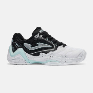 JOMA Set Lady 26 fekete fehér türkiz női (C-clay court) salakpályás teniszcipő oldalról