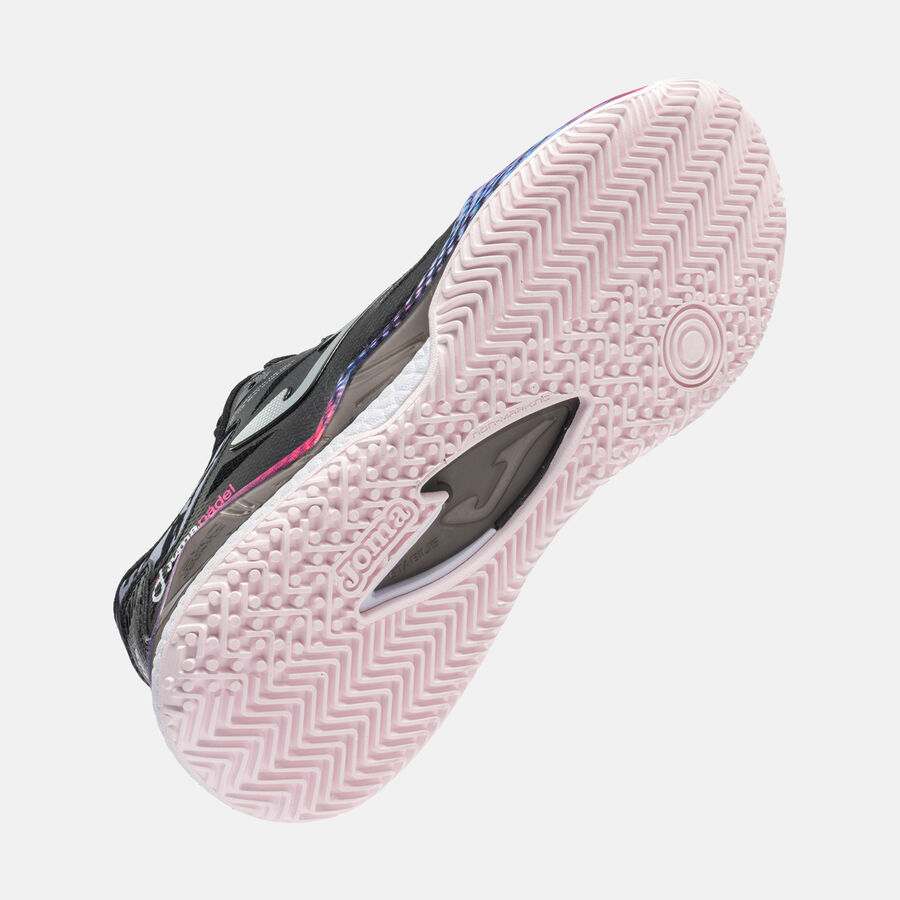 JOMA Spin Lady 26 woman fekete női padel cipő talpa