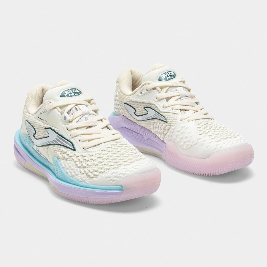 JOMA T.Ace Lady 26 clay bézs női (C) salakpályás teniszcipő szemből