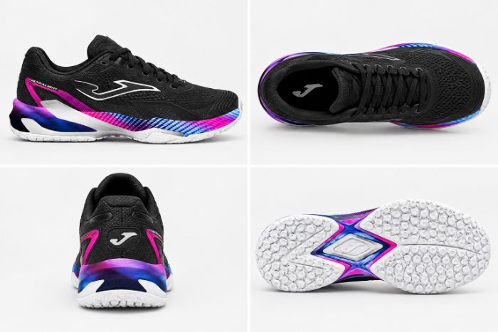 JOMA Ultra Light Men 26 fekete férfi padel cipő képzelt fotók